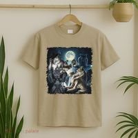 Wolf Ripping Werewolf Alpha Wolf Funny Oddly Meme T-Shirt thumb 2