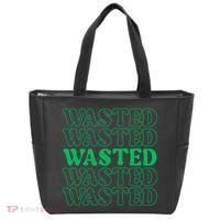 Wasted Retro Tote Bag thumb 0
