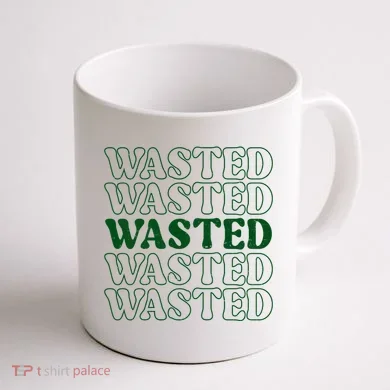 Wasted Retro Coffee Mug back