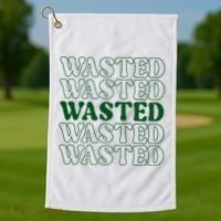 Wasted Retro Golf Towel thumb 1