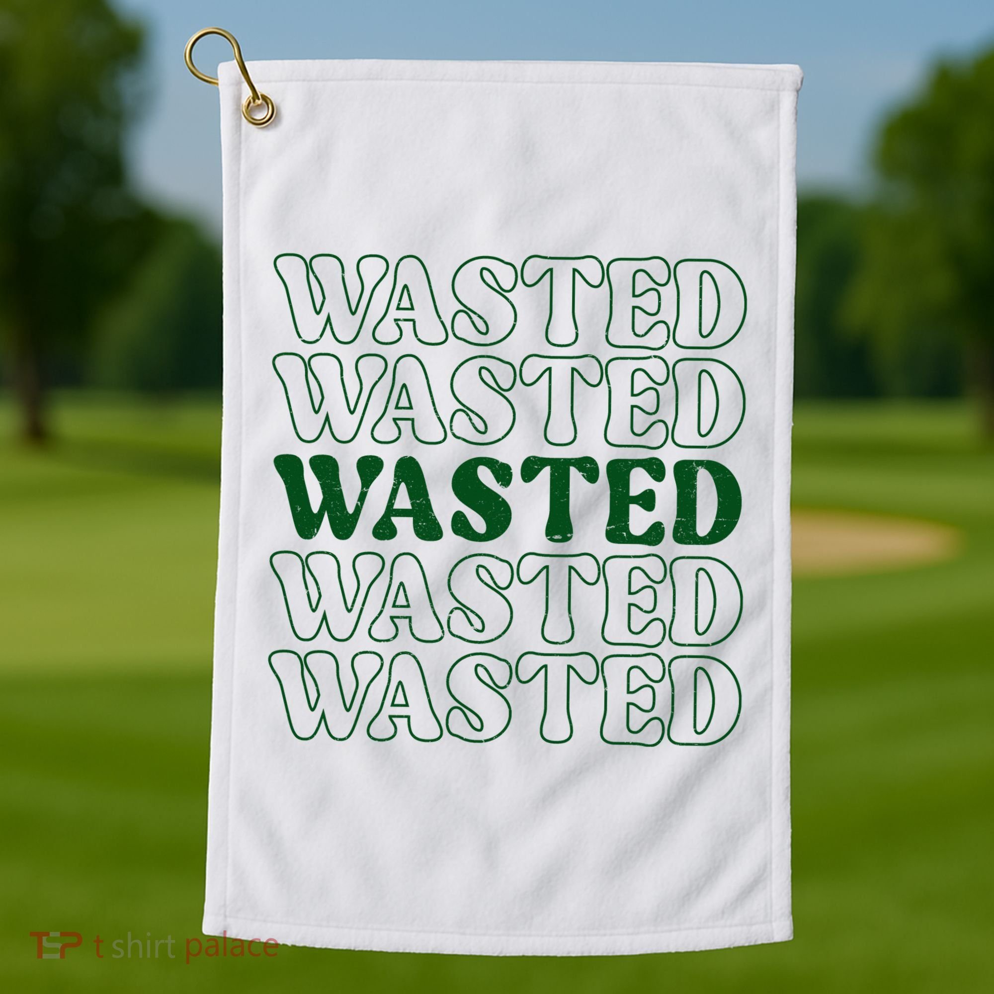 Wasted Retro Golf Towel
