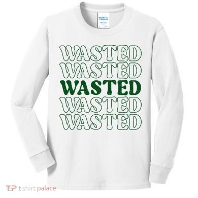 Wasted Retro Kids Long Sleeve Shirt