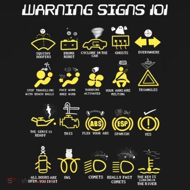 Warning Signs 101 Ladies Essential Flowy Tank