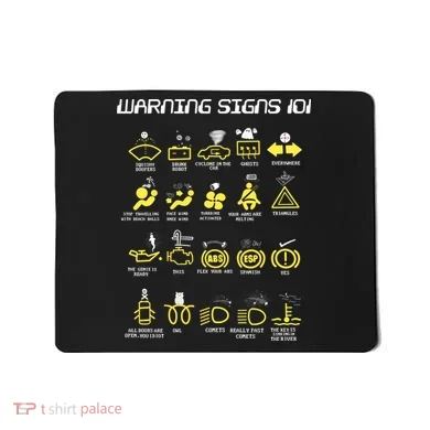 Warning Signs 101 Mousepad