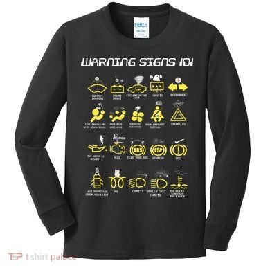 Warning Signs 101 Kids Long Sleeve Shirt