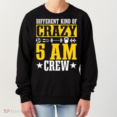 Workout Squad 5AM Crew Funny Gym Quote Women's Sweatshirt