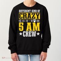 Workout Squad 5AM Crew Funny Gym Quote Women's Sweatshirt thumb 0