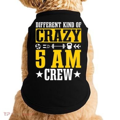 Workout Squad 5AM Crew Funny Gym Quote Doggie Tank