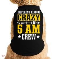 Workout Squad 5AM Crew Funny Gym Quote Doggie Tank thumb 0