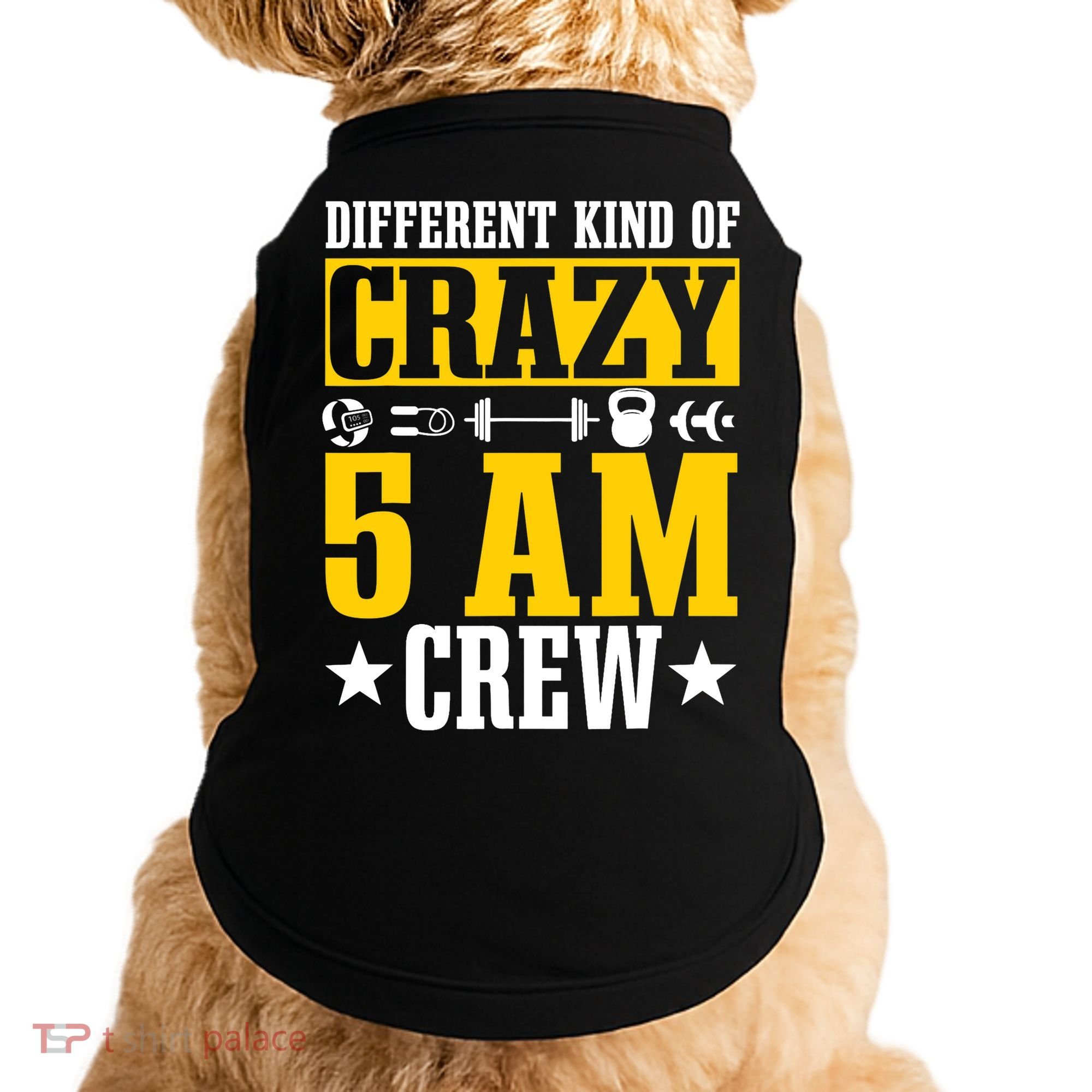 Workout Squad 5AM Crew Funny Gym Quote Doggie Tank