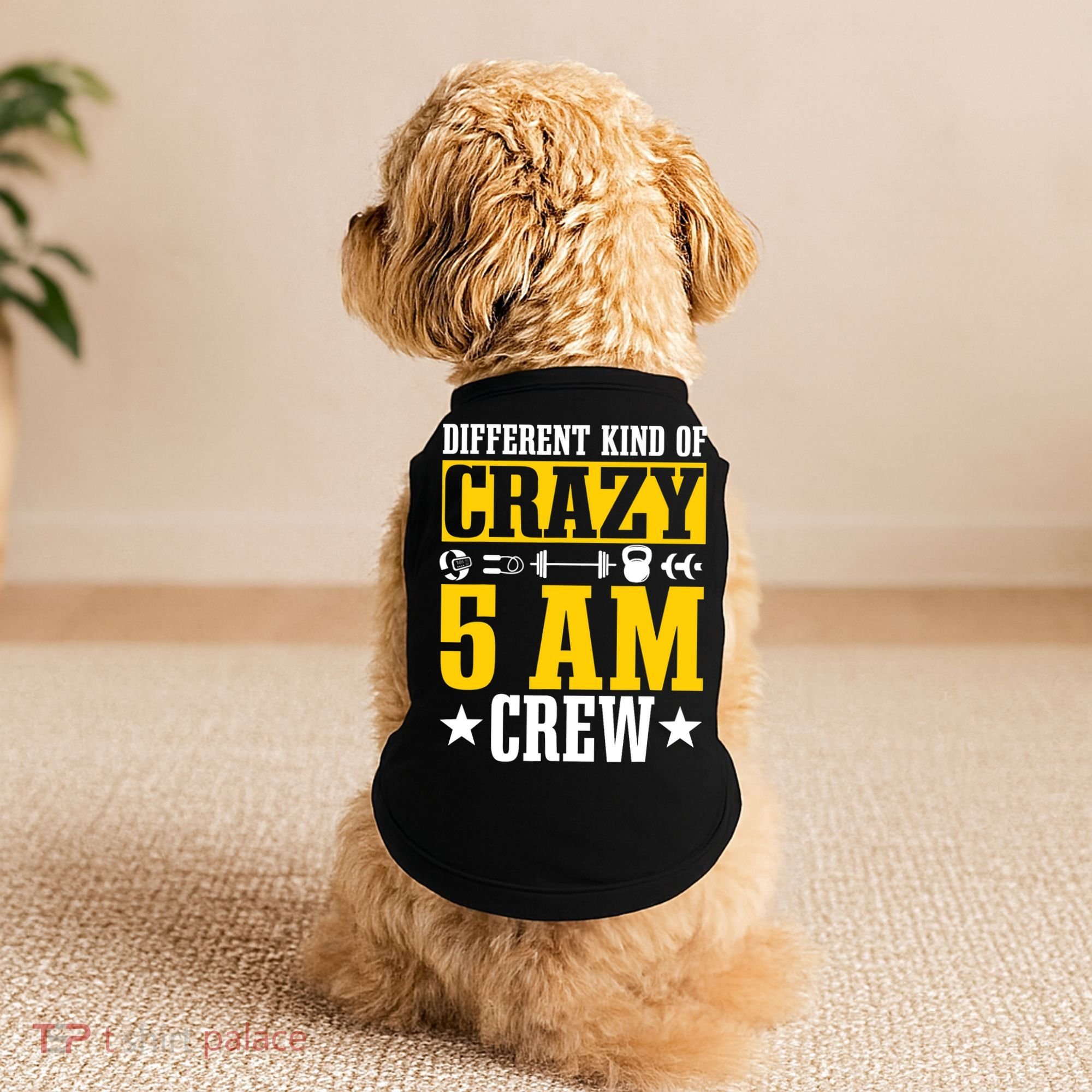 Workout Squad 5AM Crew Funny Gym Quote Doggie Tank