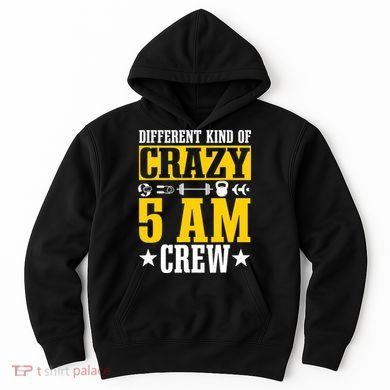 Workout Squad 5AM Crew Funny Gym Quote Hoodie