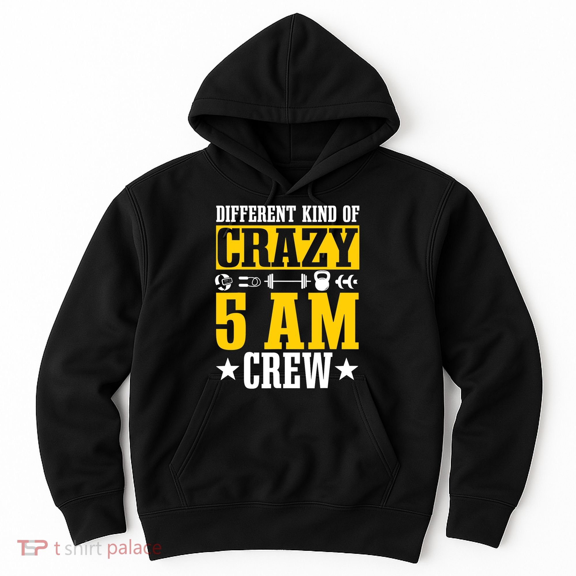 Workout Squad 5AM Crew Funny Gym Quote Hoodie