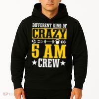 Workout Squad 5AM Crew Funny Gym Quote Hoodie thumb 2