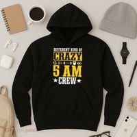 Workout Squad 5AM Crew Funny Gym Quote Hoodie thumb 3