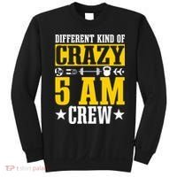 Workout Squad 5AM Crew Funny Gym Quote Sweatshirt thumb 0