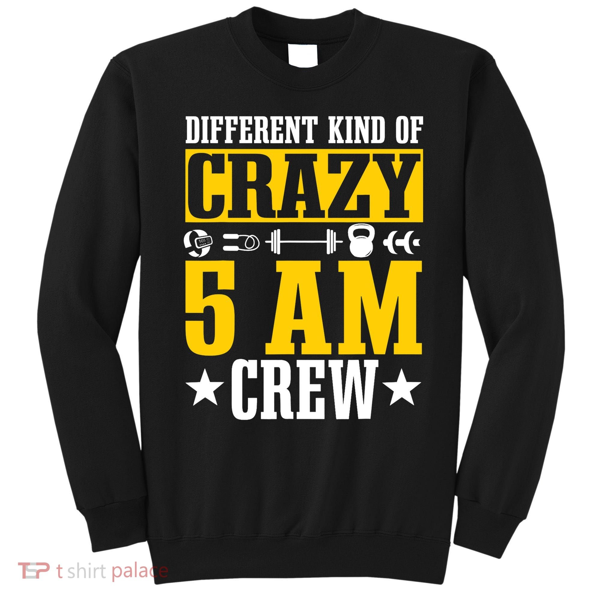 Workout Squad 5AM Crew Funny Gym Quote Sweatshirt