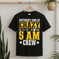 Workout Squad 5AM Crew Funny Gym Quote T-Shirt thumb 2