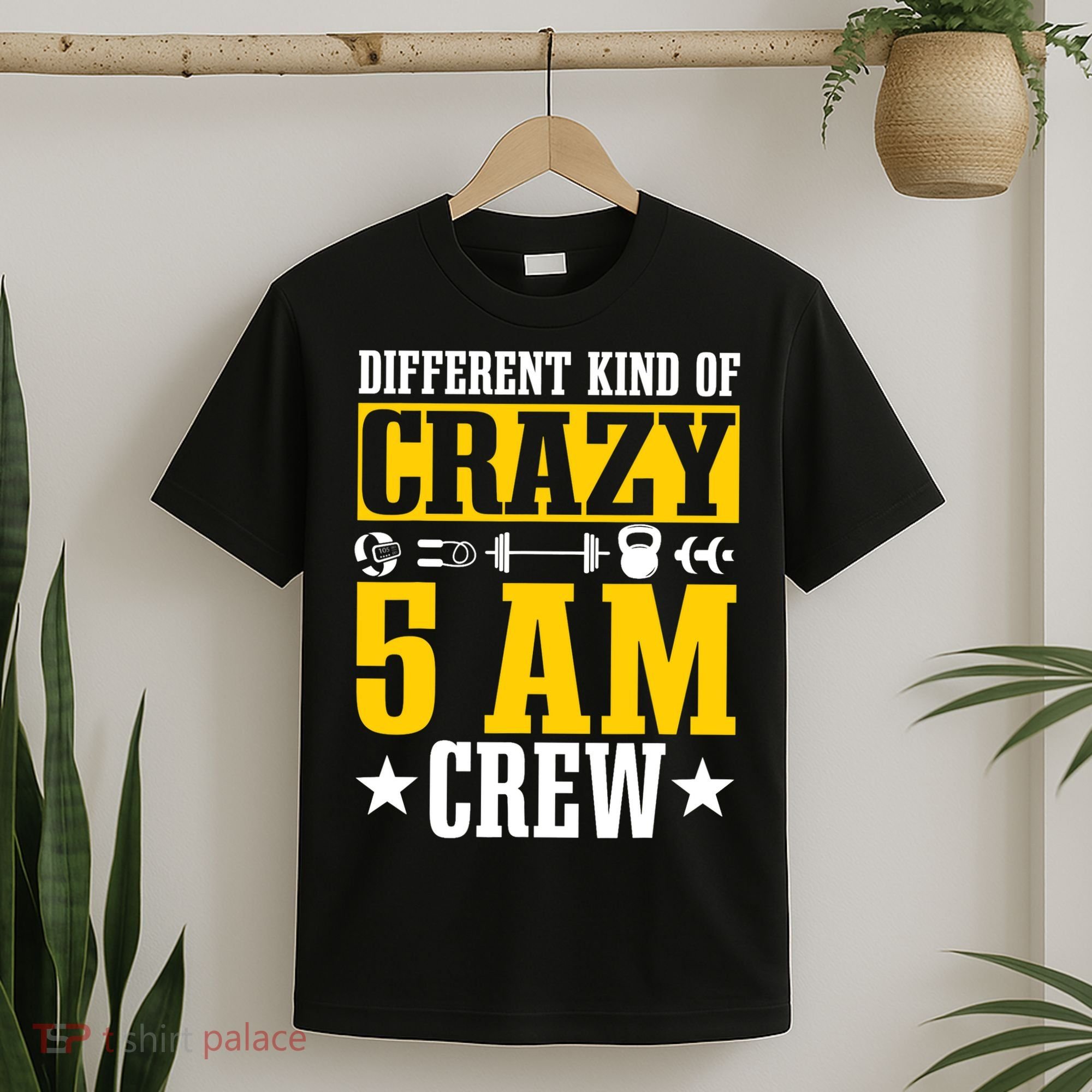 Workout Squad 5AM Crew Funny Gym Quote T-Shirt