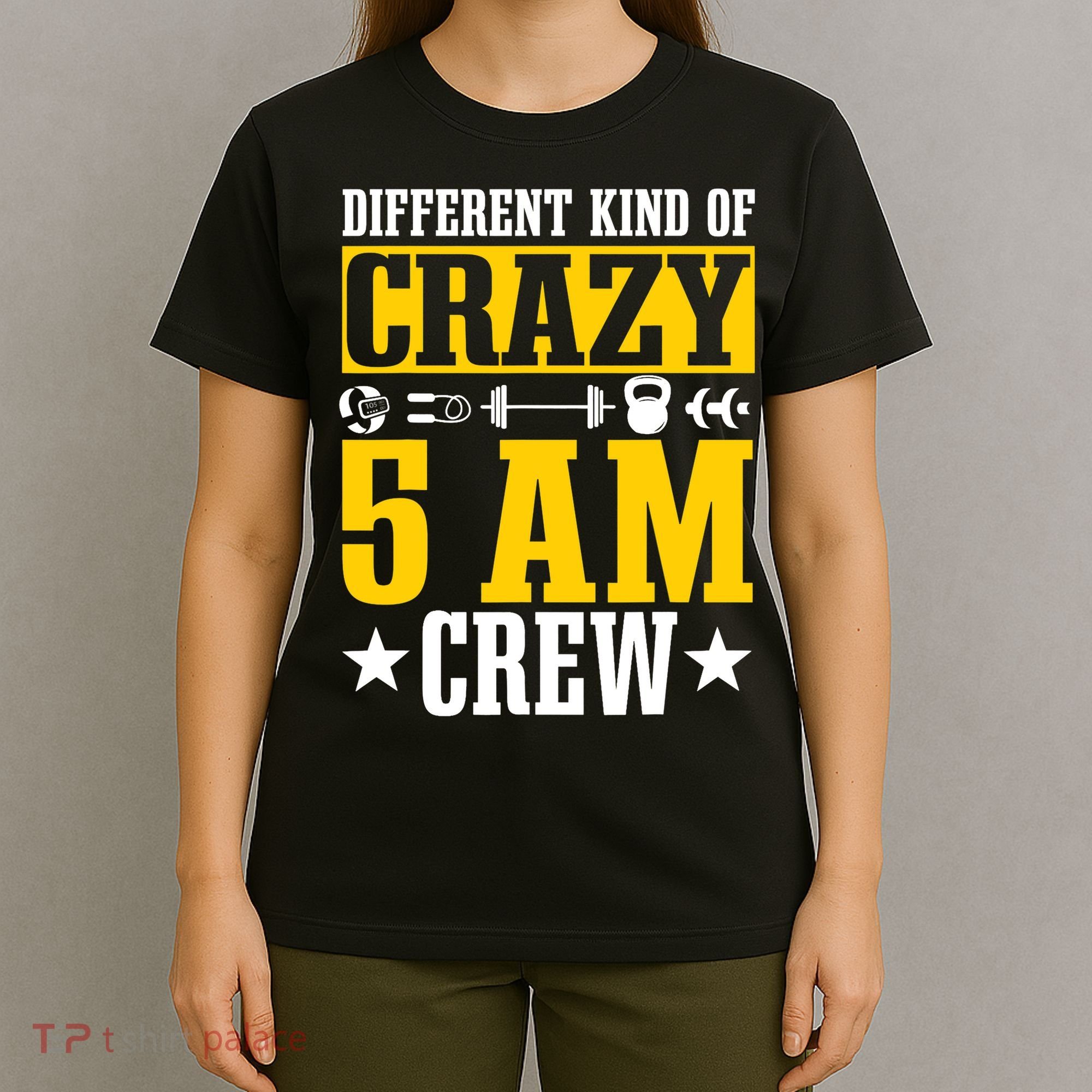 Workout Squad 5AM Crew Funny Gym Quote T-Shirt