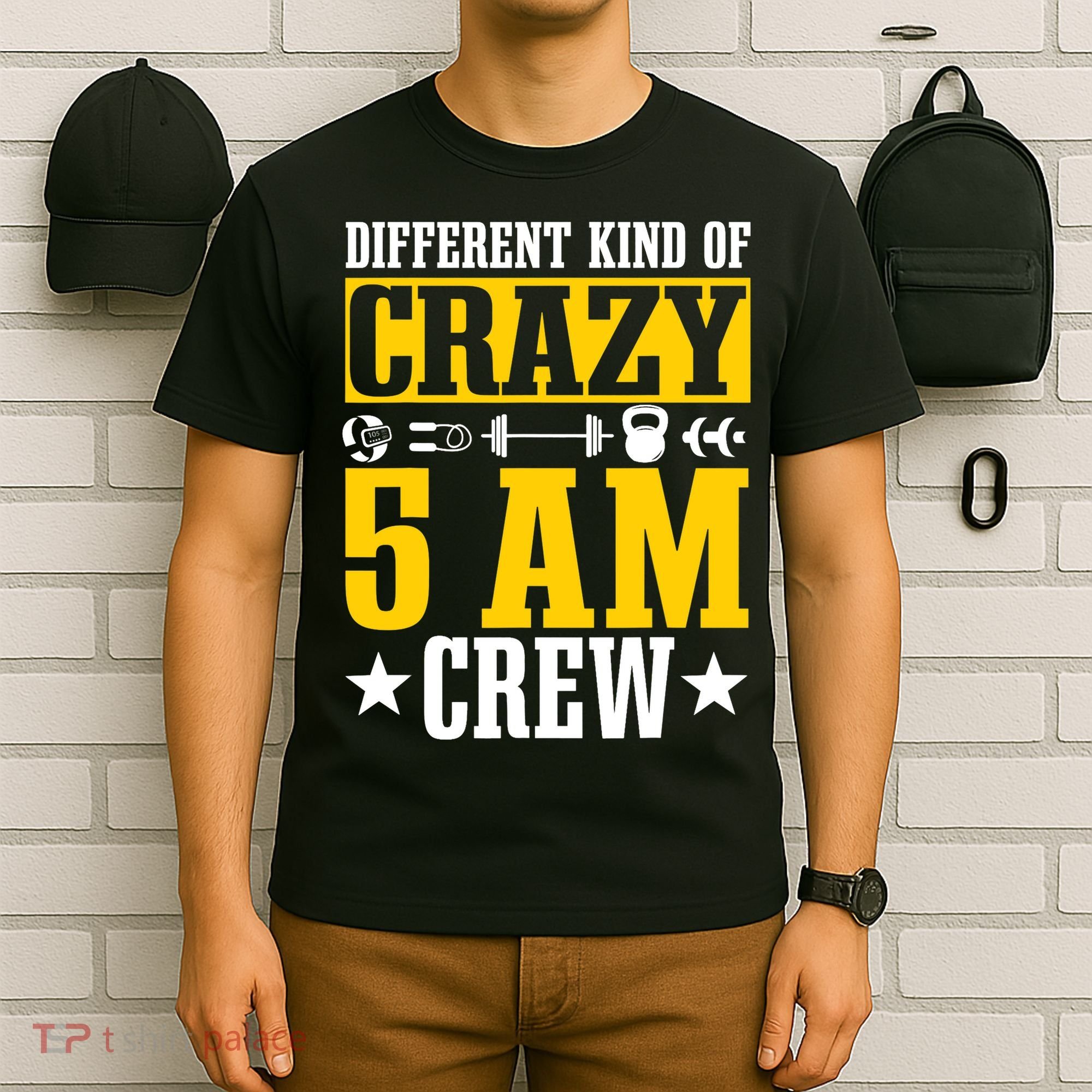 Workout Squad 5AM Crew Funny Gym Quote T-Shirt