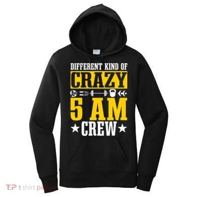 Workout Squad 5AM Crew Funny Gym Quote Women's Hoodie