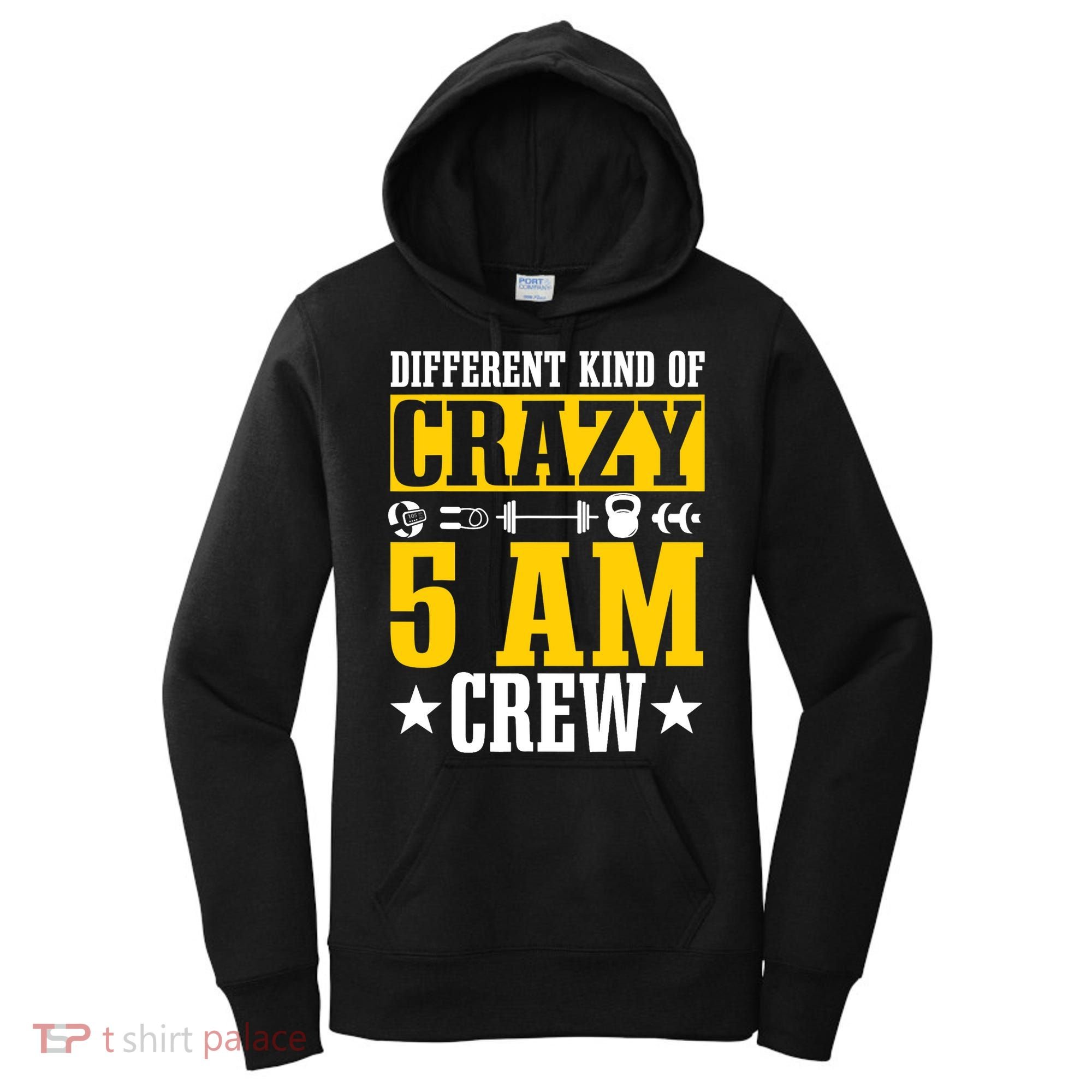 Workout Squad 5AM Crew Funny Gym Quote Women's Hoodie