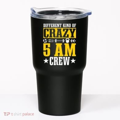 Workout Squad 5AM Crew Funny Gym Quote Tumbler