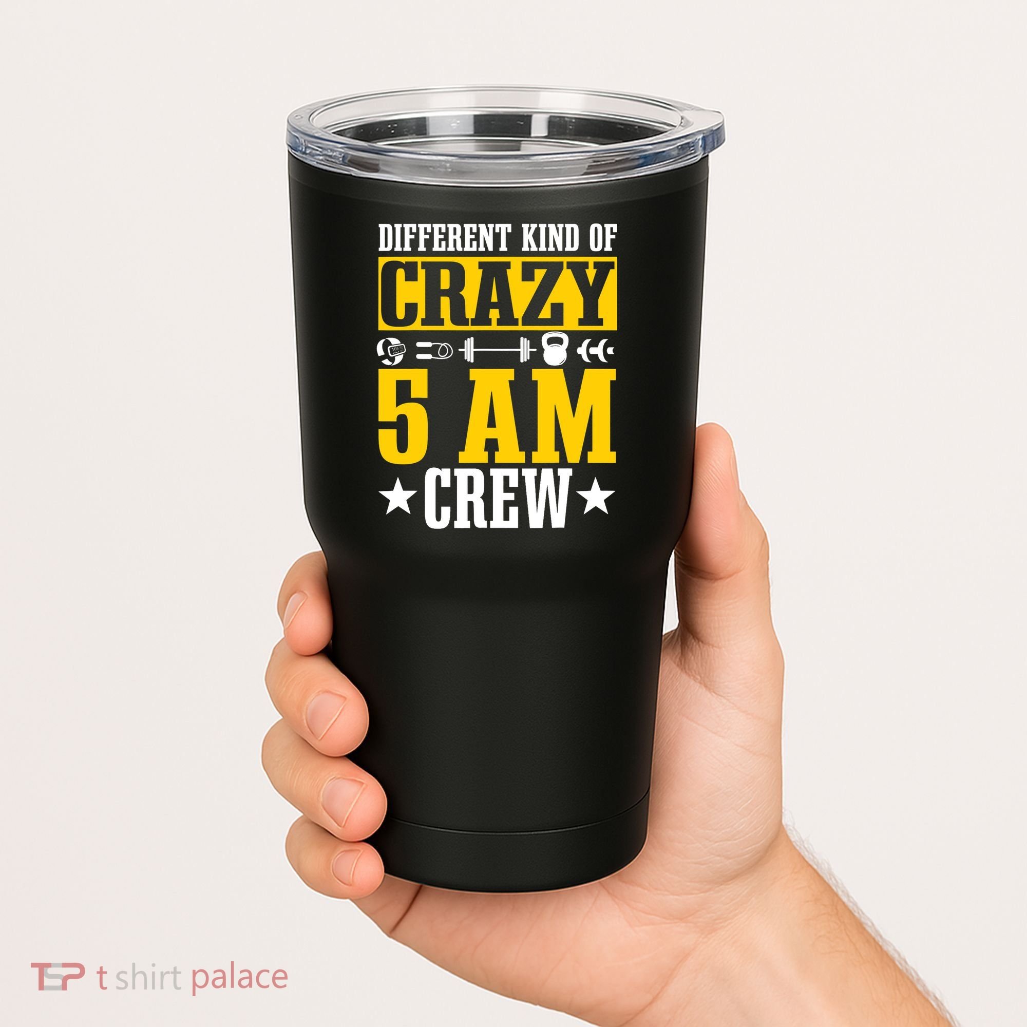 Workout Squad 5AM Crew Funny Gym Quote Tumbler