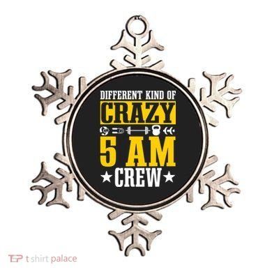 Workout Squad 5AM Crew Funny Gym Quote Ornament