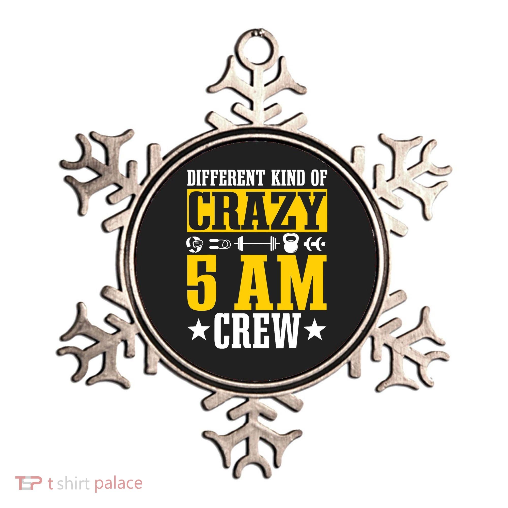 Workout Squad 5AM Crew Funny Gym Quote Ornament