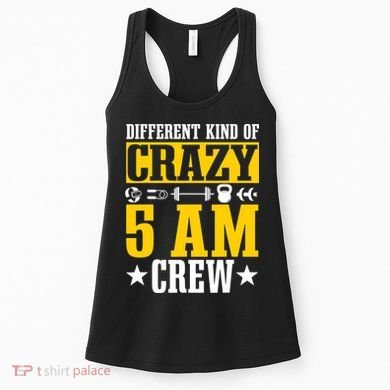 Workout Squad 5AM Crew Funny Gym Quote Women's Tank Top