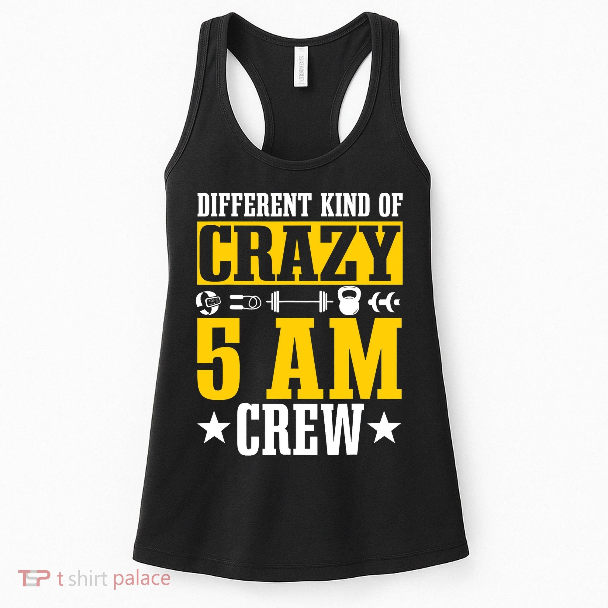Workout Squad 5AM Crew Funny Gym Quote Women's Tank Top