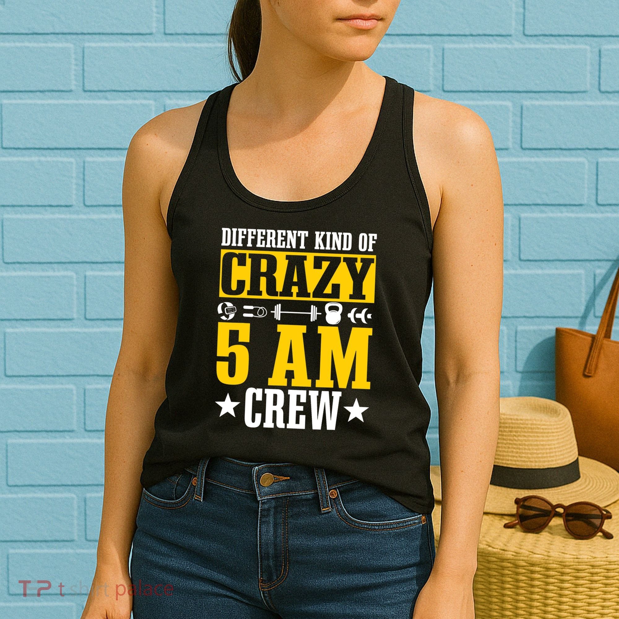 Workout Squad 5AM Crew Funny Gym Quote Women's Tank Top