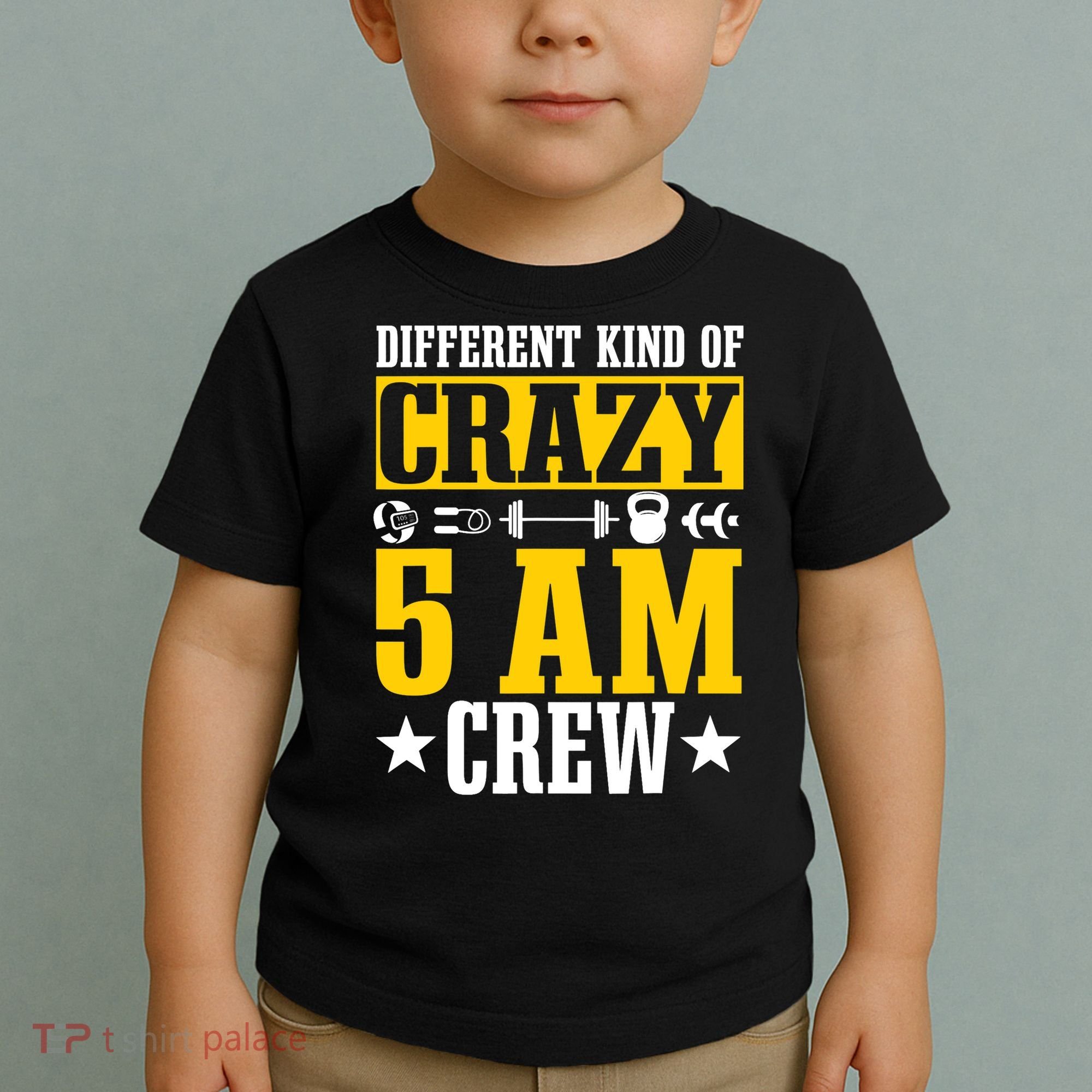 Workout Squad 5AM Crew Funny Gym Quote Toddler T-Shirt