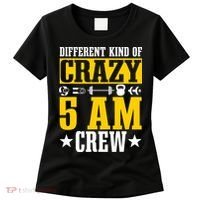 Workout Squad 5AM Crew Funny Gym Quote Women's T-Shirt thumb 0
