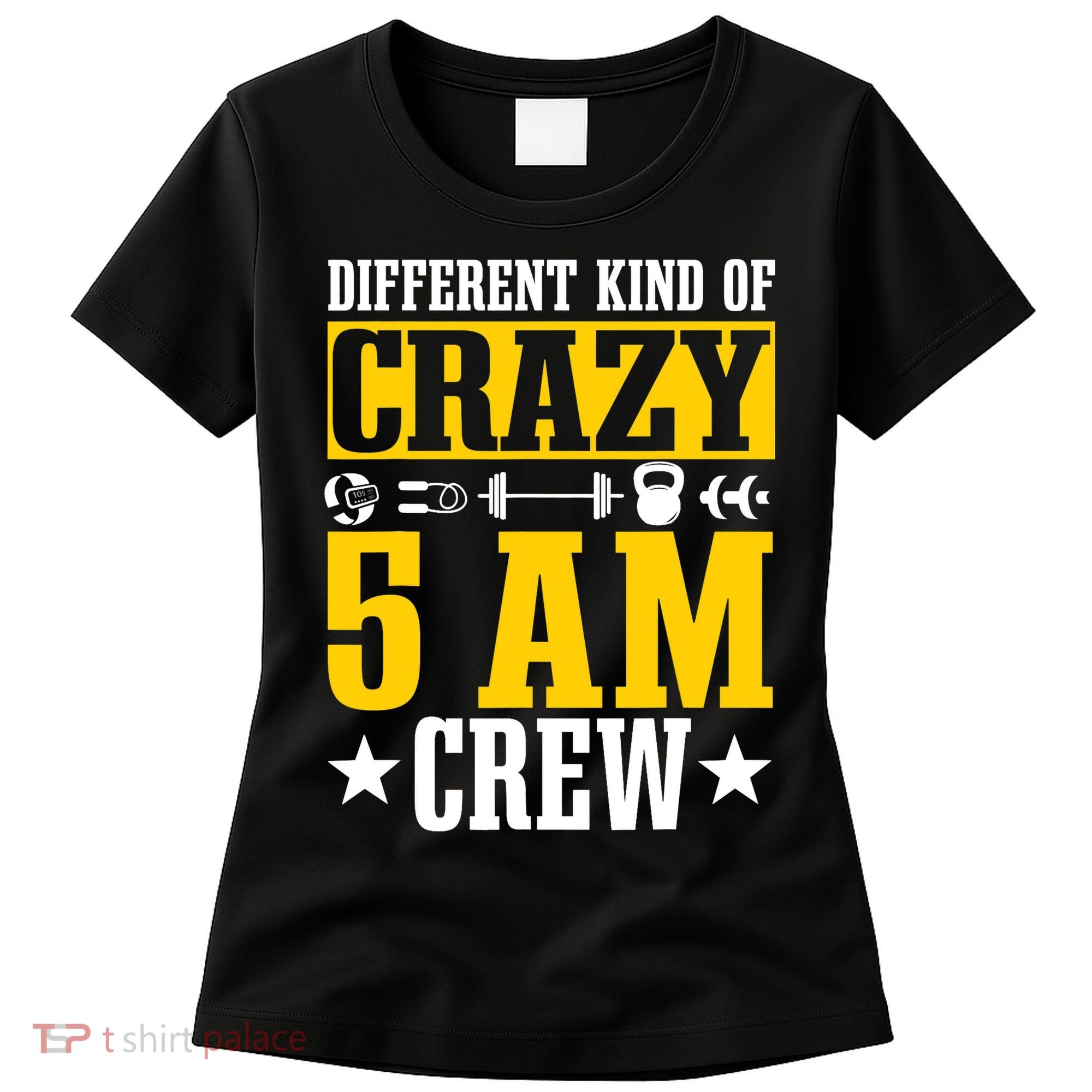 Workout Squad 5AM Crew Funny Gym Quote Women's T-Shirt