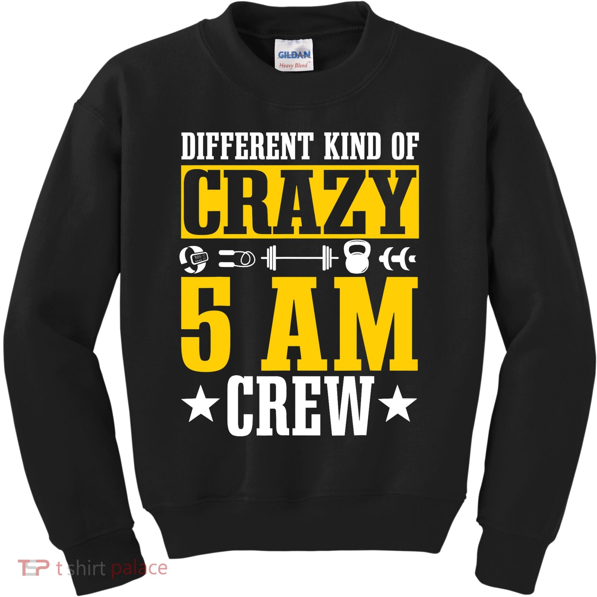 Workout Squad 5AM Crew Funny Gym Quote Kids Sweatshirt