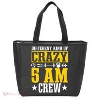 Workout Squad 5AM Crew Funny Gym Quote Tote Bag thumb 0