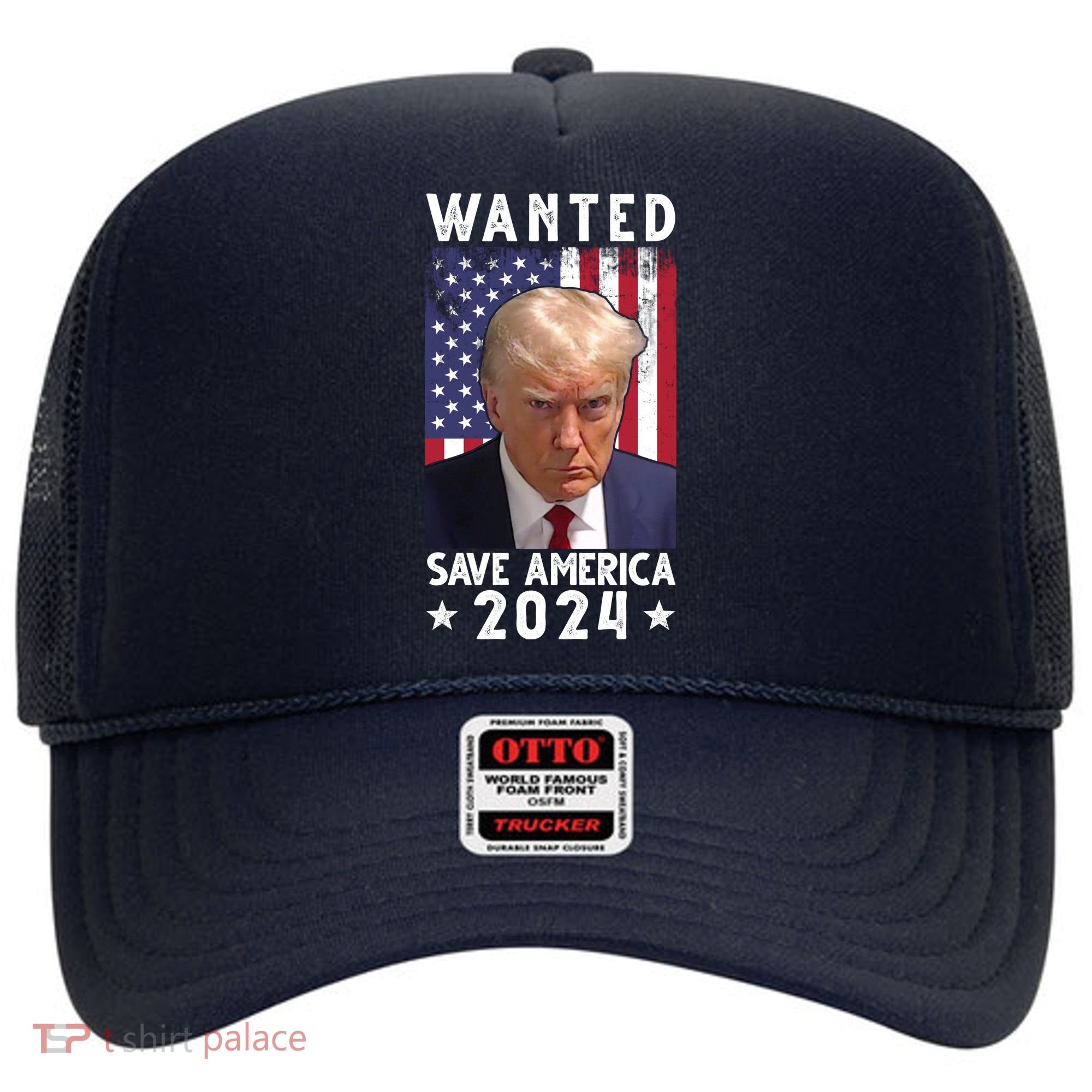 Wanted Save America 2024 Donald Trump USA Flag Hat