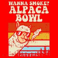 Wanna Smoke Alpaca Bowl Weed Funny Cannabis 420 Stoner Gift Santa Hat thumb 1