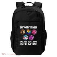 When Someone Attacks One Party Member We Roll For Initiative Backpack thumb 0