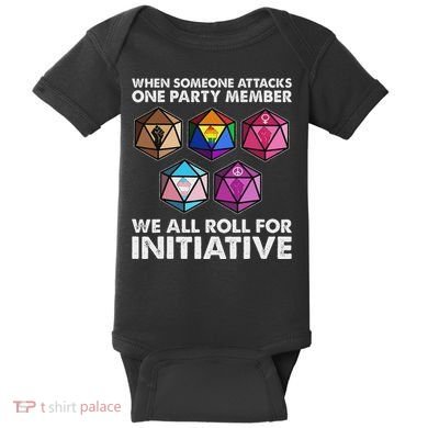 When Someone Attacks One Party Member We Roll For Initiative Baby Bodysuit