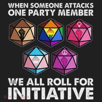 When Someone Attacks One Party Member We Roll For Initiative Hat thumb 2