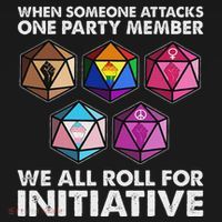 When Someone Attacks One Party Member We Roll For Initiative Women's T-Shirt thumb 6
