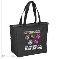When Someone Attacks One Party Member We Roll For Initiative Tote Bag thumb 2