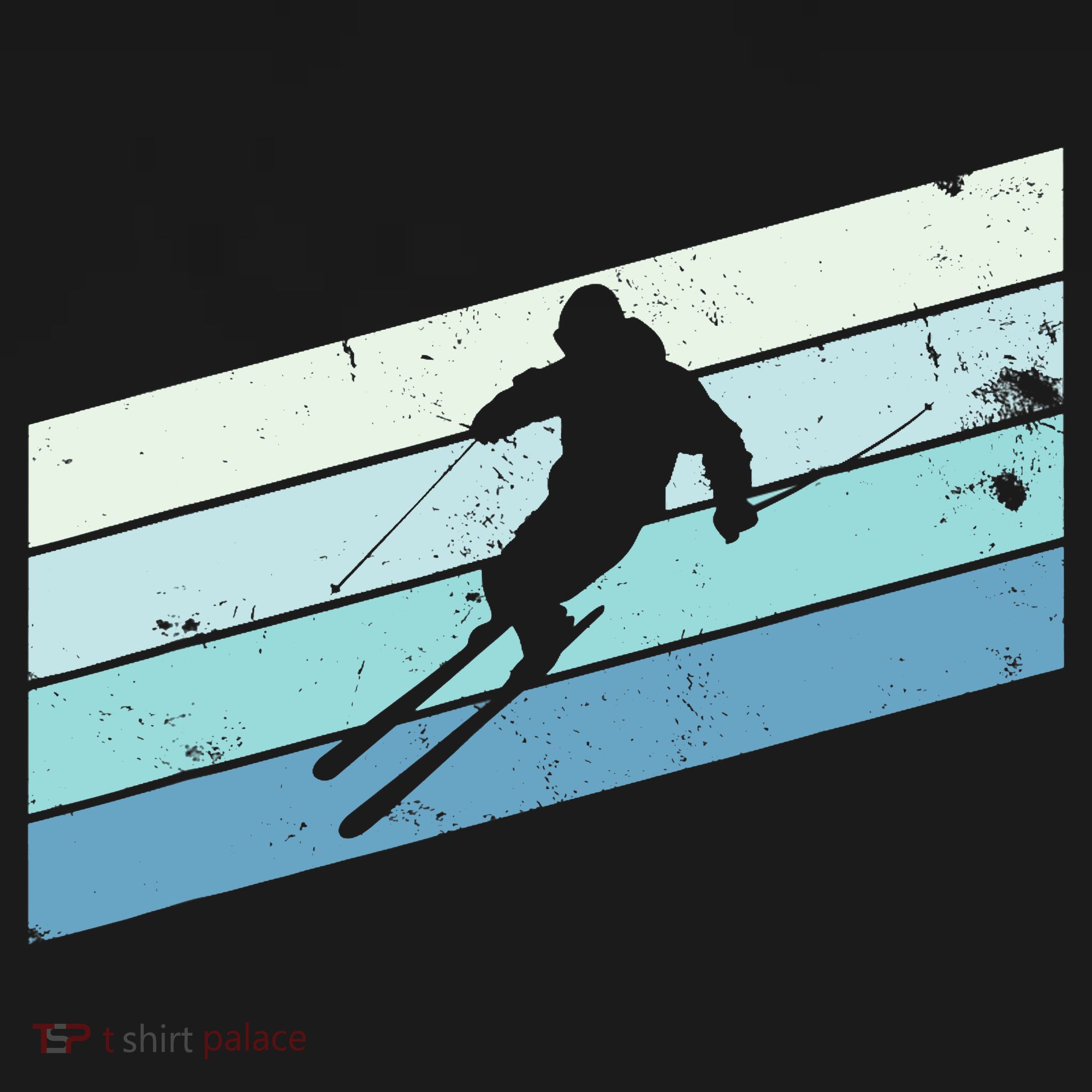Winter Sports And Snow Skier Retro Snow Skiing Ornament