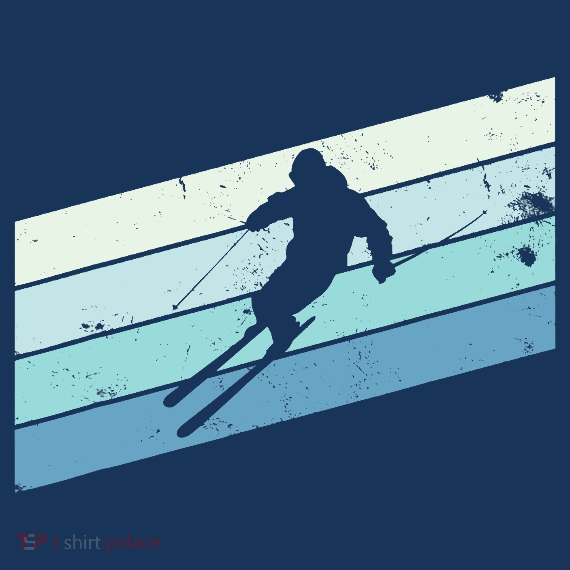 Winter Sports And Snow Skier Retro Snow Skiing T-Shirt