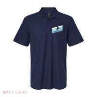 Winter Sports And Snow Skier Retro Snow Skiing Polo thumb 0