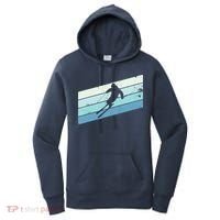 Winter Sports And Snow Skier Retro Snow Skiing Women's Hoodie thumb 0